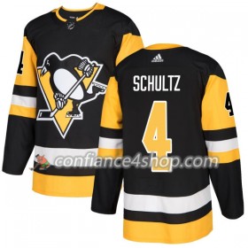 Adidas Maillot de Hockey Pittsburgh Penguins Justin Schultz 4 2017-2018 Noir Authentic - Homme